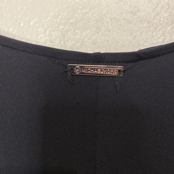 Michael Kors Iconic Side Tie Dress Swim Cover up Medium Black - Picture 3 of 7